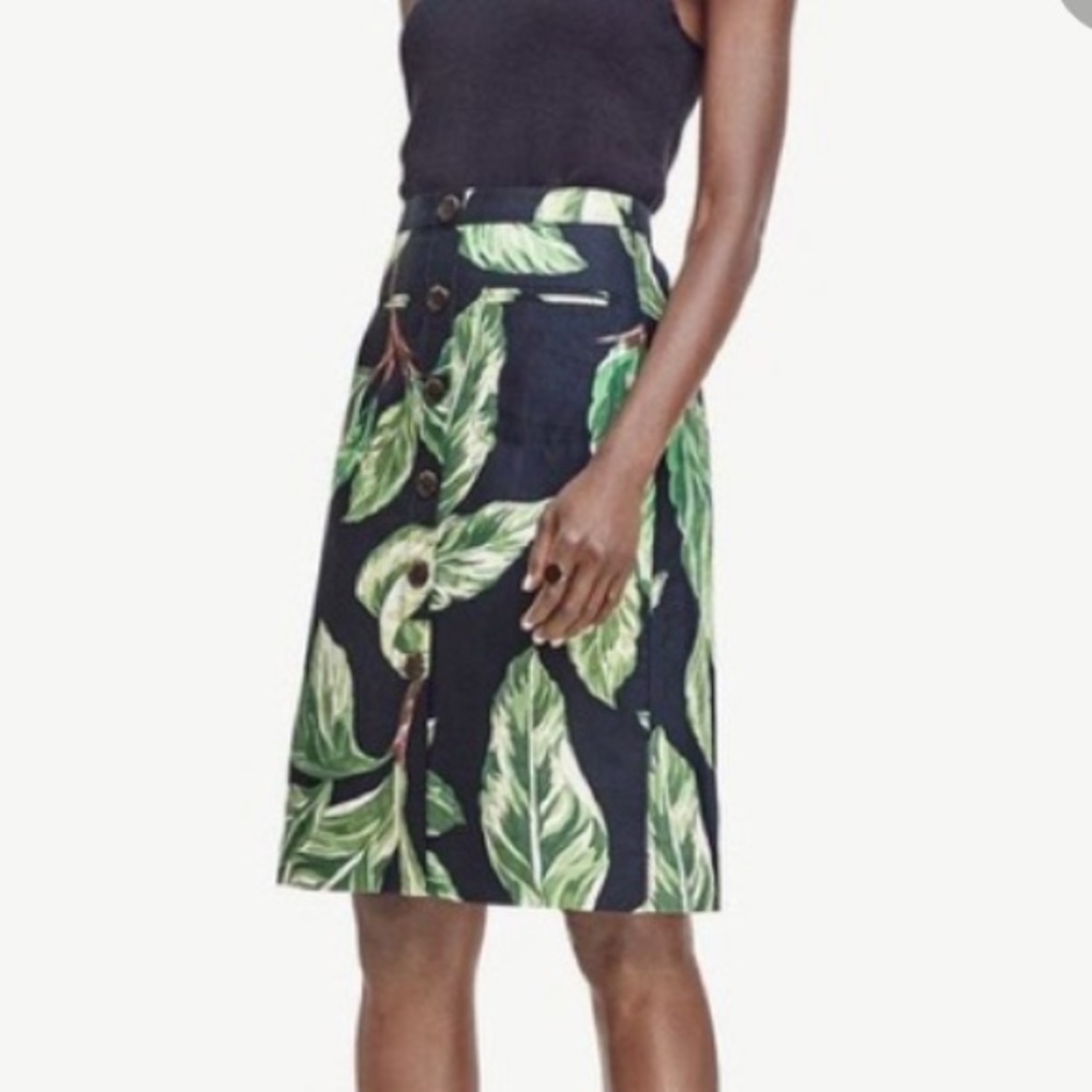 Ann Taylor Leaf Skirt